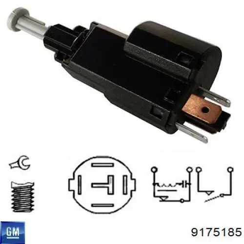 Купить 9175185 General Motors Лягушка стоп сигнала