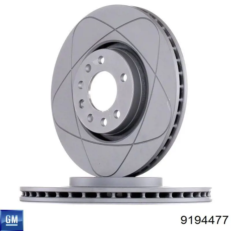 Передние тормозные диски 9194477 General Motors