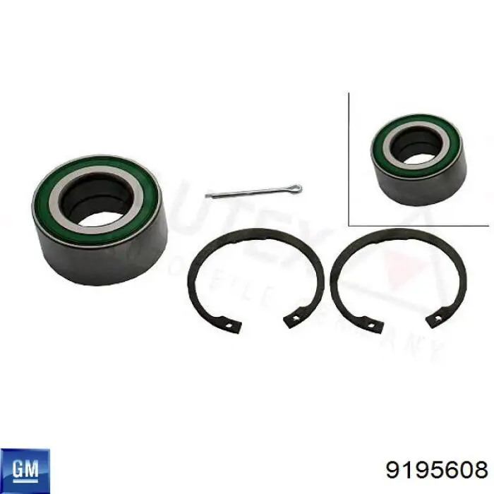 Комплект подшипника ступицы колеса General Motors 9195608 цена, от 15.16 USD