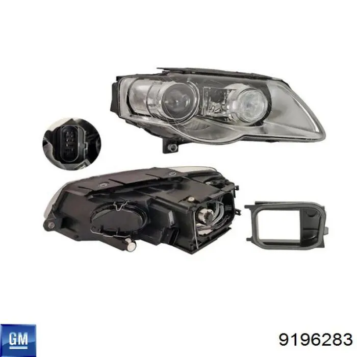 Правая блок фара General Motors 9196283 цена, от 96.45 USD
