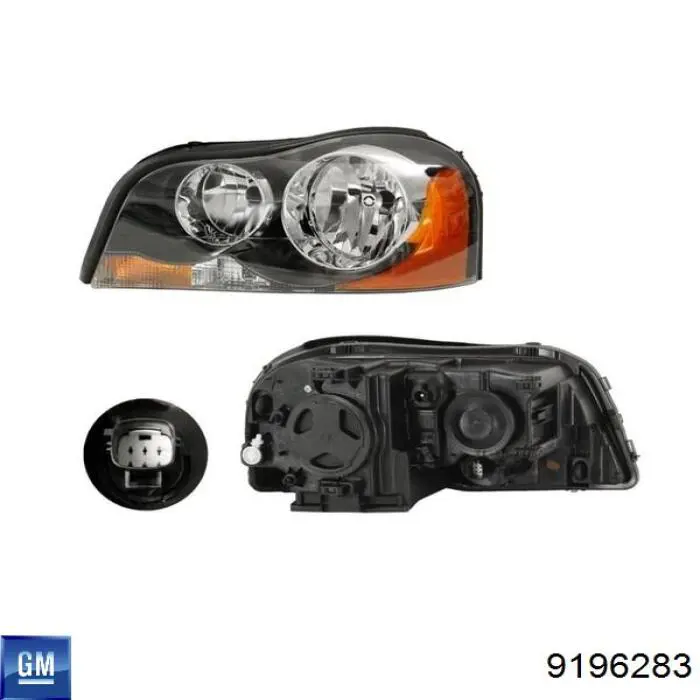 Правая фара 9196283 General Motors