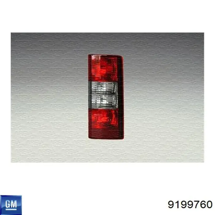 9199760 General Motors фонарь задний левый
