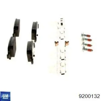 Купить 9200132 General Motors Колодки тормозные задние, дисковые