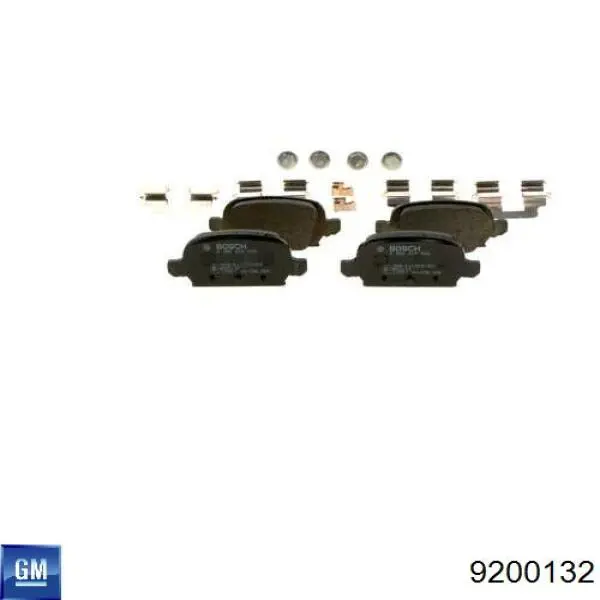 9200132 General Motors Колодки тормозные дисковые комплект