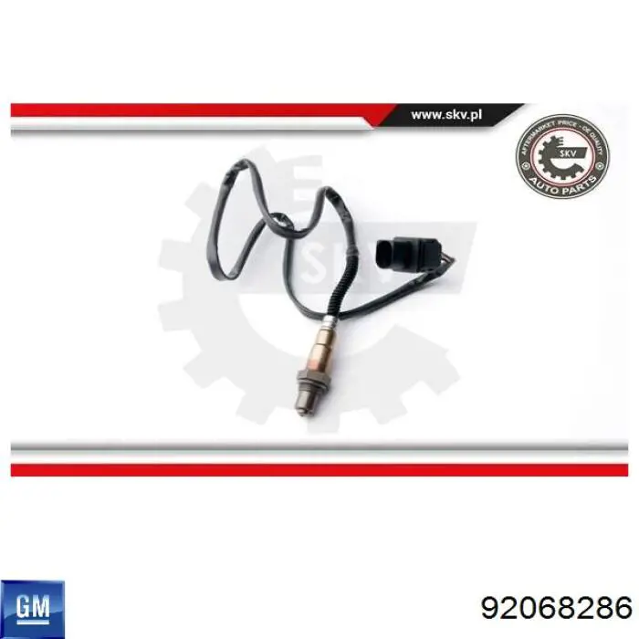 Лямбдазонд, датчик кислорода до катализатора General Motors 92068286 цена, от 84.18 USD