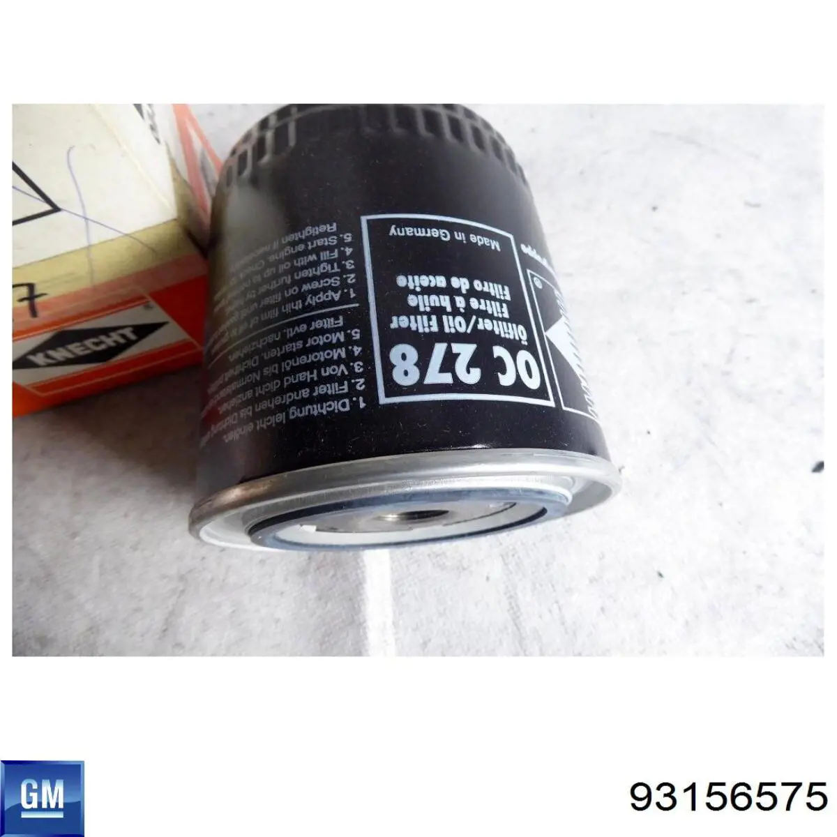 93156575 General Motors Масляный фильтр двигателя
