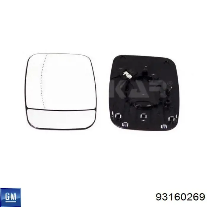 Купить 4410619 Opel Стекло правого зеркала заднего вида