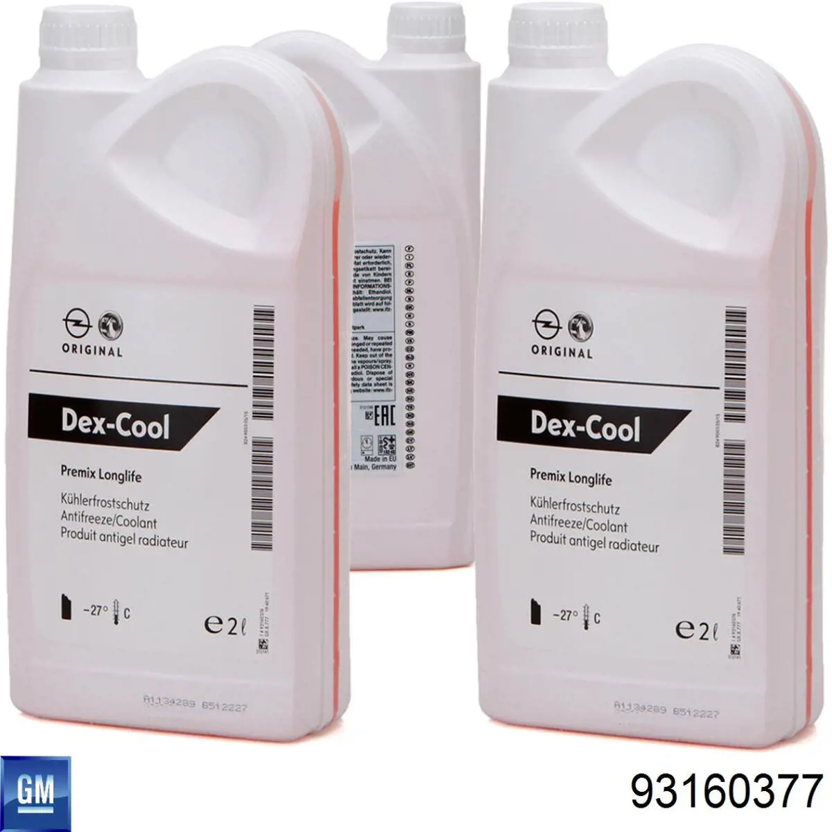 93160377 GM Liquido refrigerante original y equivalente