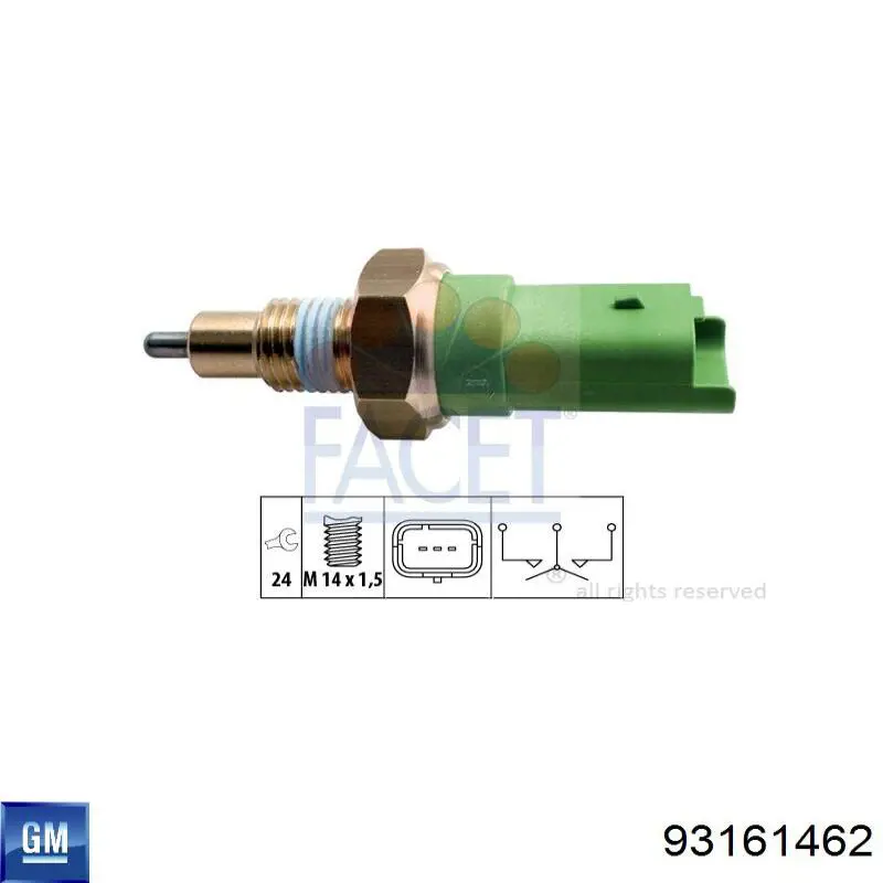 Включатель фонарей заднего хода General Motors 93161462 цена, от 11.75 USD