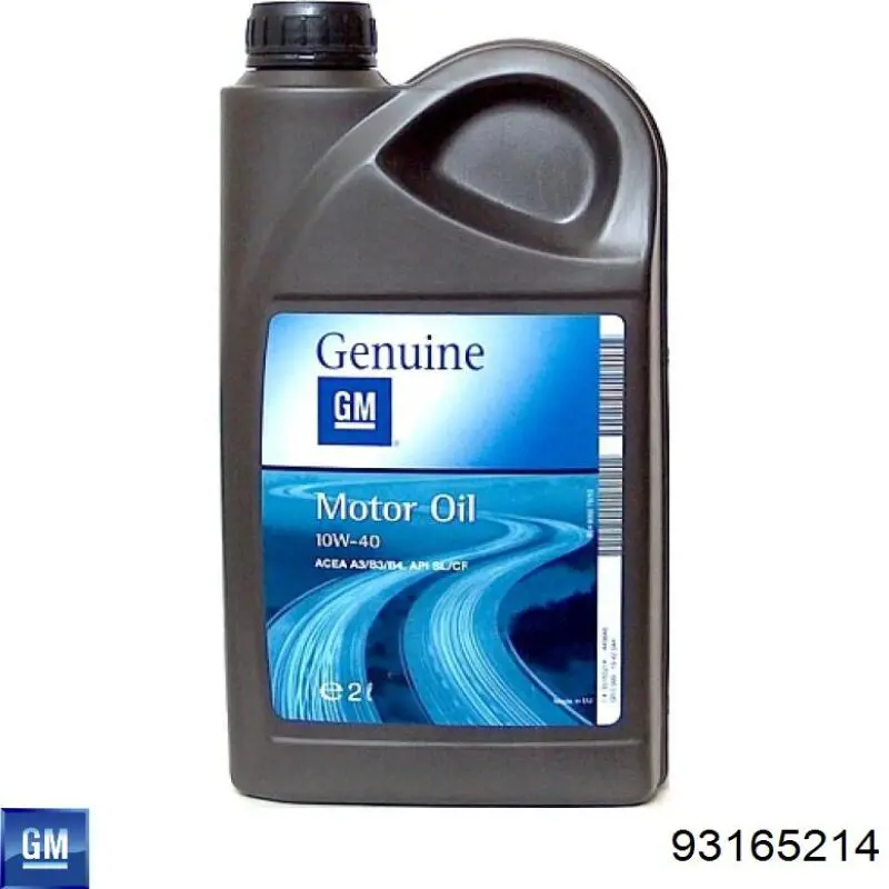 Моторное масло General Motors Semi Synthetic 10W-40 Полусинтетическое 2л (93165214)