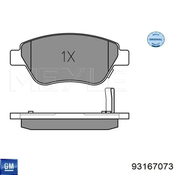 93167073 General Motors Колодки передние