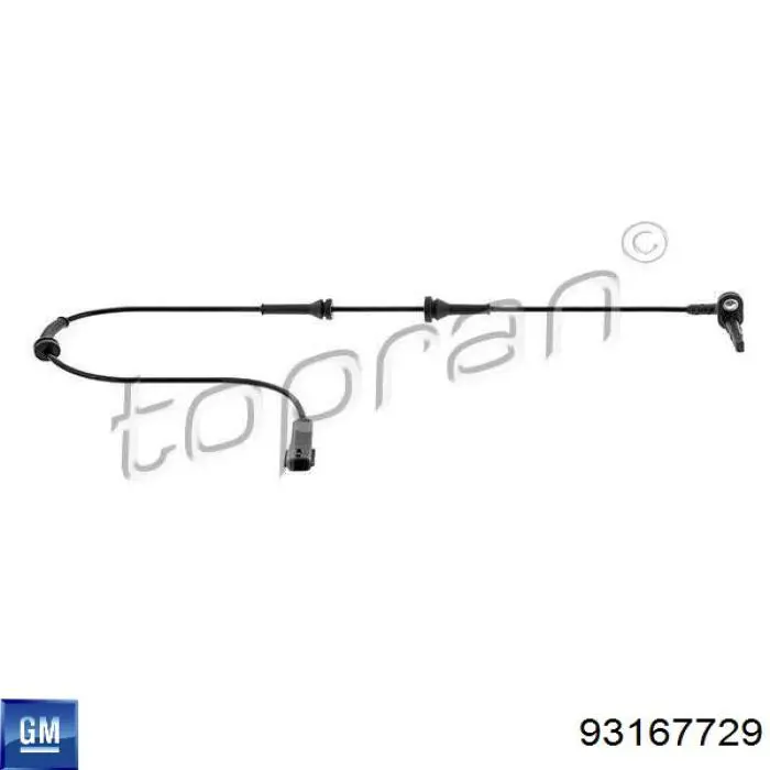 Передний датчик АБС General Motors 93167729 цена, от 27.13 USD