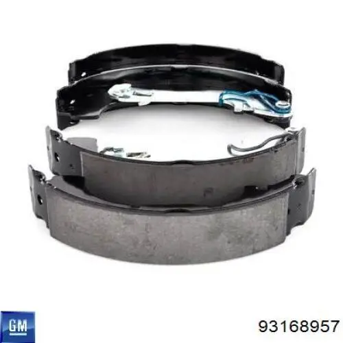 Купить 93168957 General Motors Задние барабанные тормозные колодки