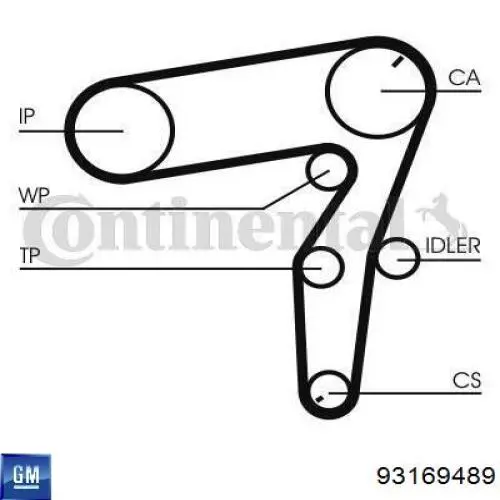 Ремень ГРМ 5636463 Opel