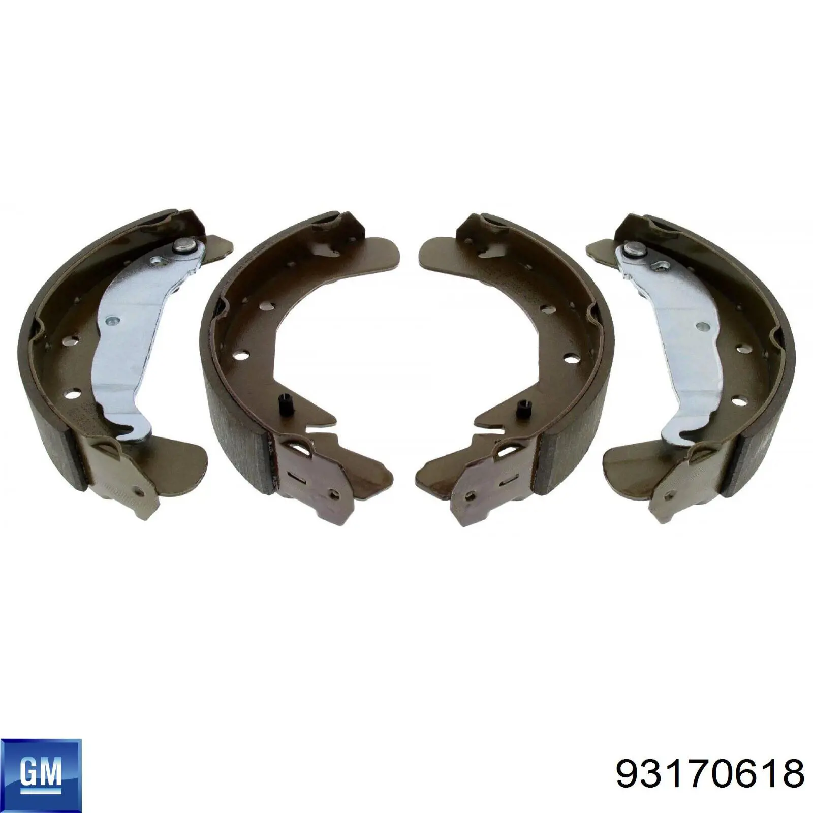 93170618 General Motors Барабанные тормозные колодки