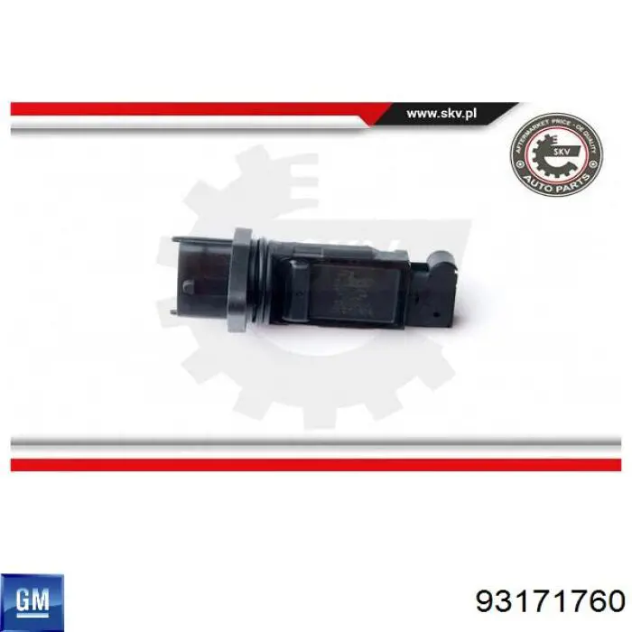 93171760 General Motors Датчик расхода воздуха