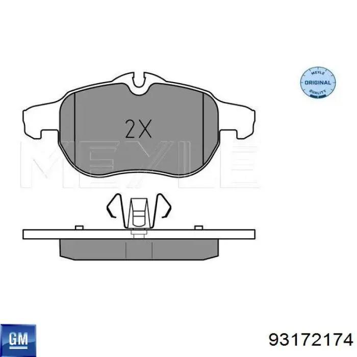 Колодки General Motors 93172174 цена, от 18.75 USD