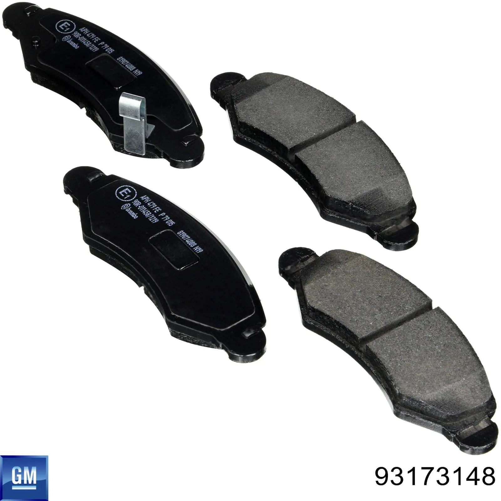 Купить 93173148 General Motors Колодки тормозные