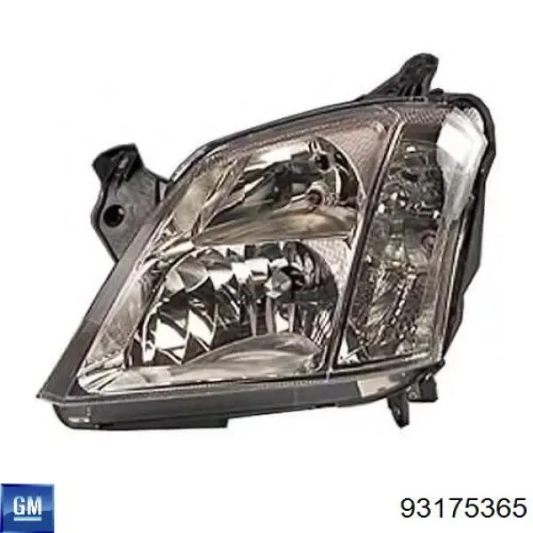 Правая фара 93321053 General Motors