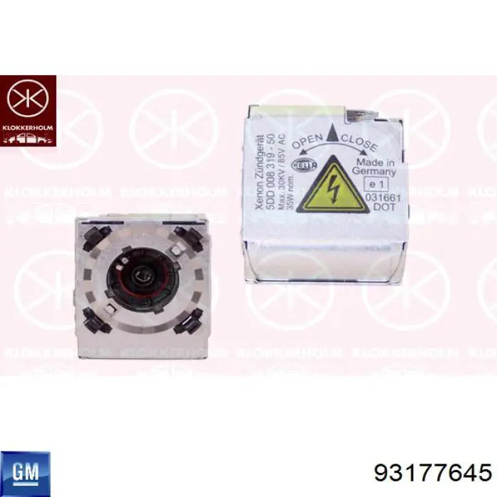 93177645 General Motors Блок розжига (ксенон)