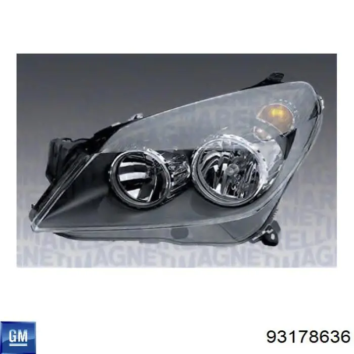 24451033RH Opel Фара передняя правая