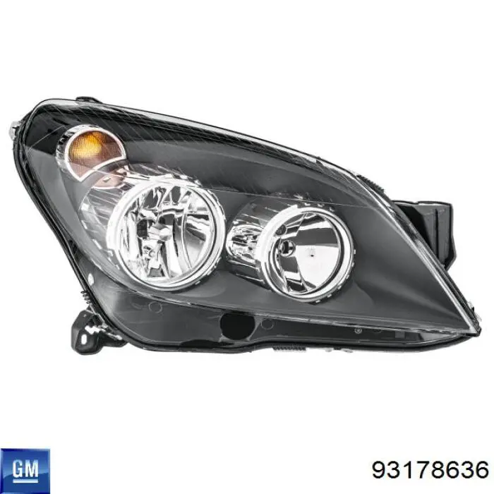Правая фара 93178636 Opel