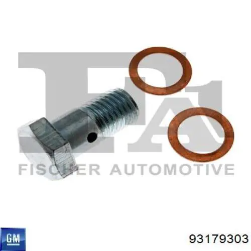 860971 Opel Болт трубки турбины подачи масла