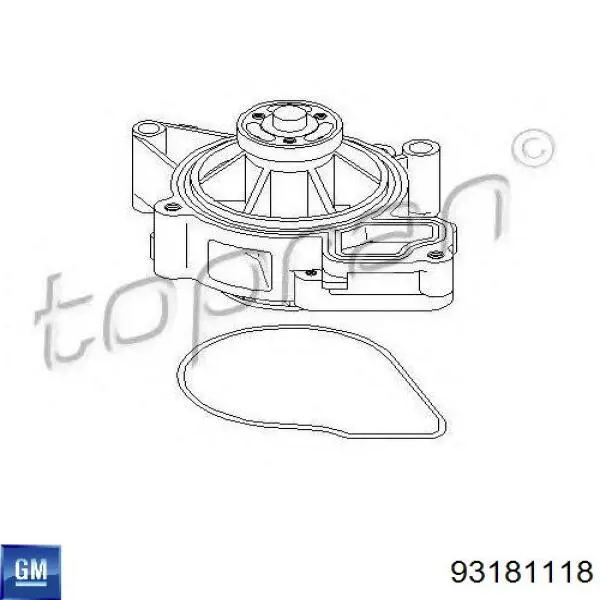 Купить 93181118 General Motors Насос охлаждения