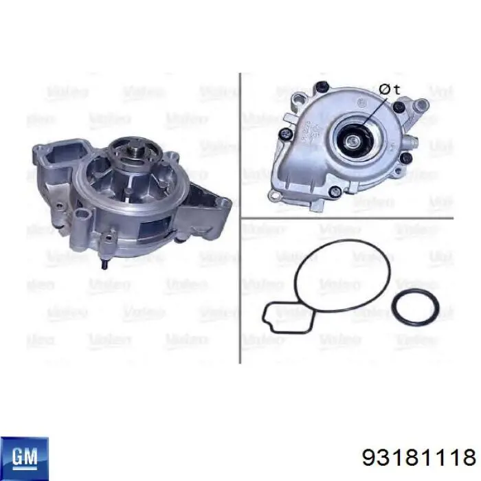 Помпа 93181118 General Motors
