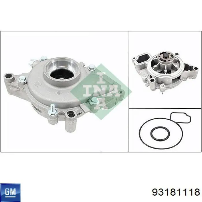 93181118 General Motors Насос водяной