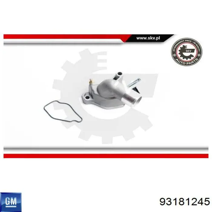 Кожух термостата General Motors 93181245 цена, от 30.66 USD