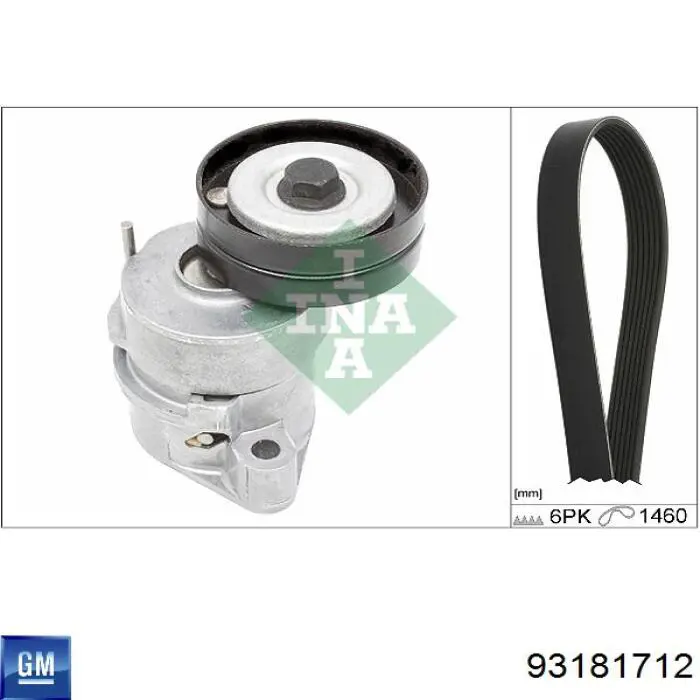 Клиновый ремень General Motors 93181712 цена, от 9.96 USD