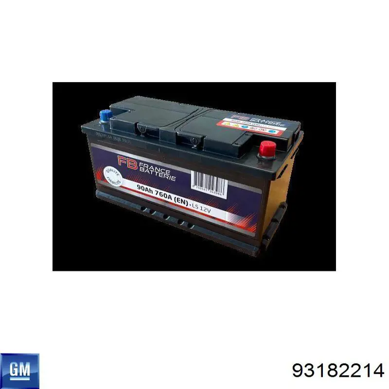 Аккумулятор автомобильный General Motors 93182214 цена, от 162.27 USD