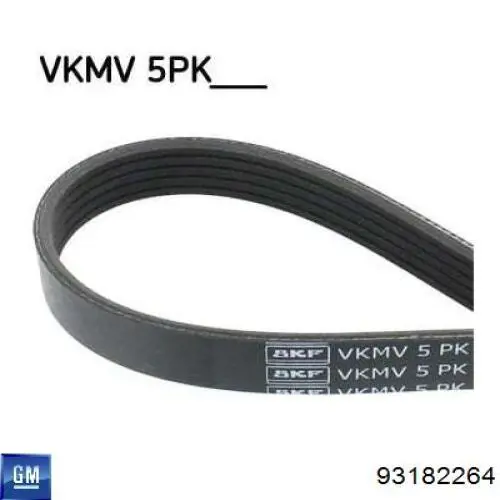 Клиновый ремень General Motors 93182264 цена, от 6.74 USD