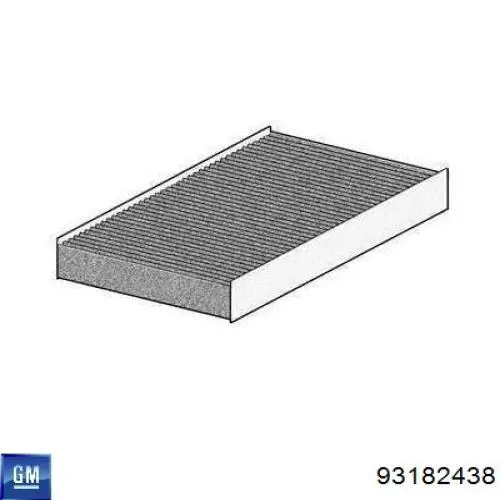 Фильтр воздушный отопителя General Motors 93182438 цена, от 4.07 USD