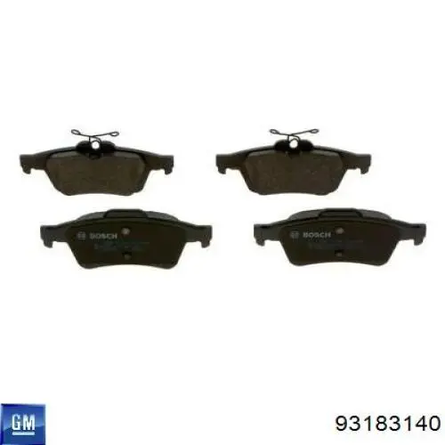 Колодки дисковые  General Motors 93183140 цена, от 19.07 USD