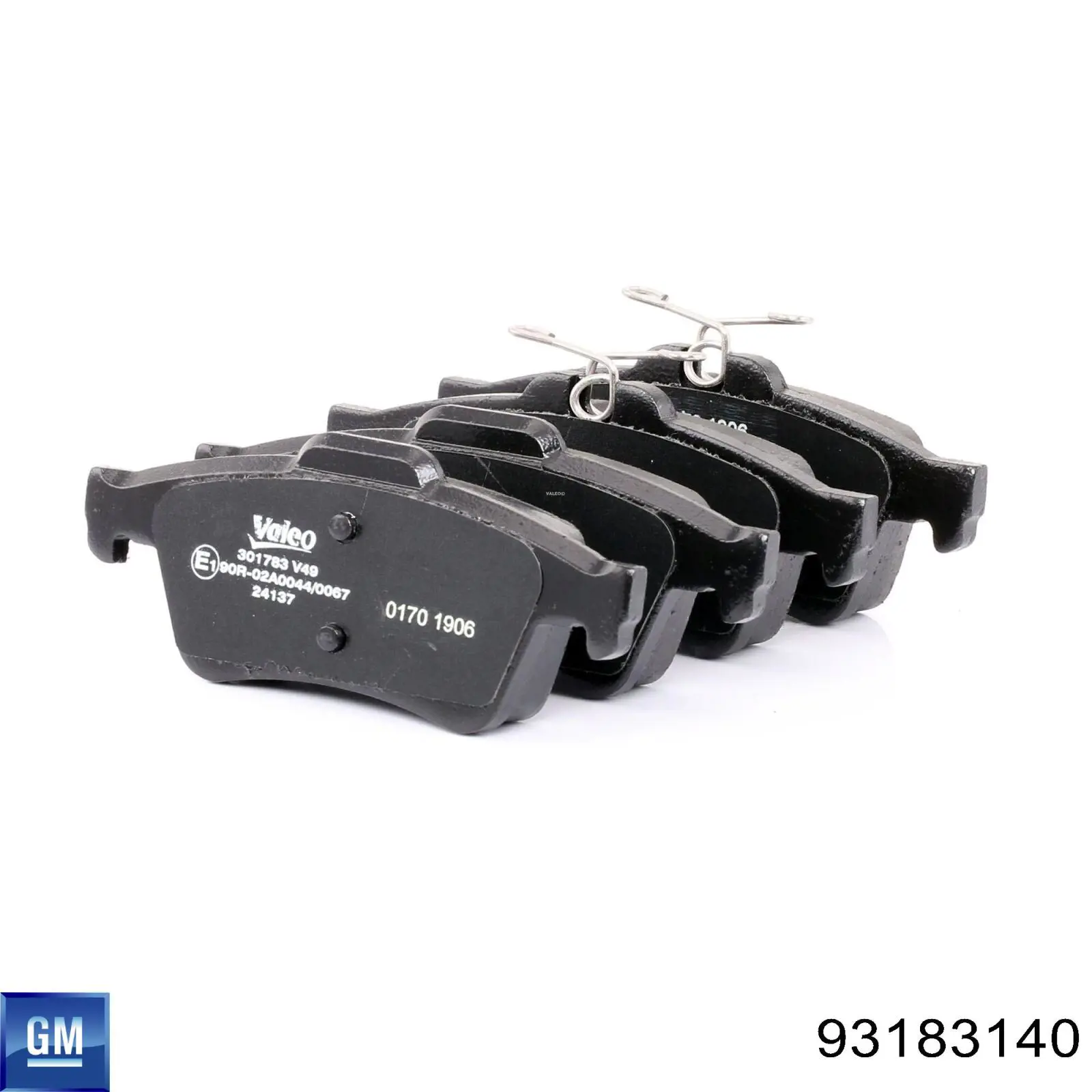 Купить 93183140 General Motors Колодки тормозные задние, дисковые