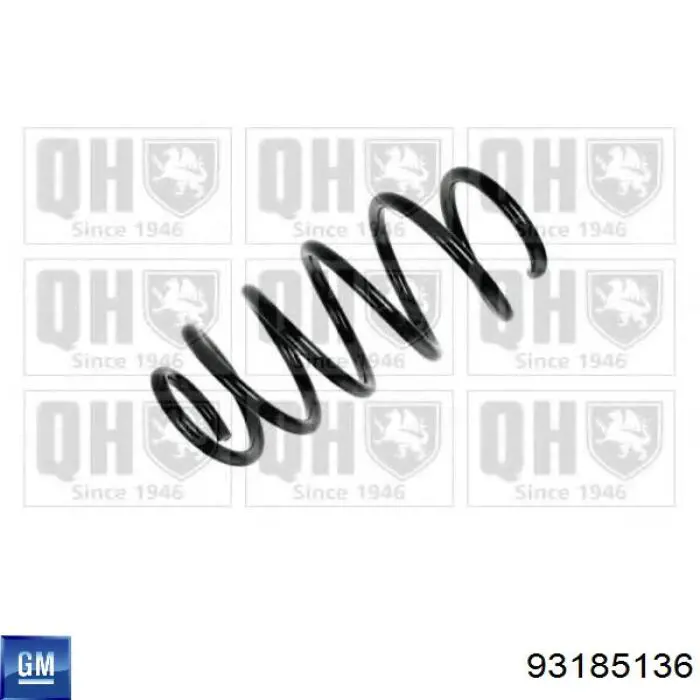 93185136 General Motors Пружина передней подвески
