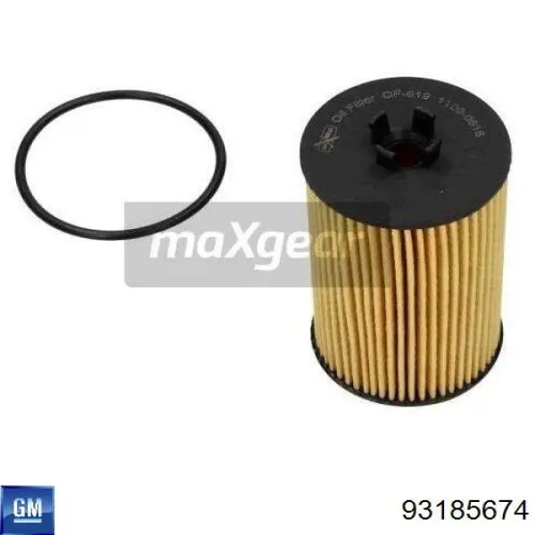 Filtro de óleo General Motors 93185674