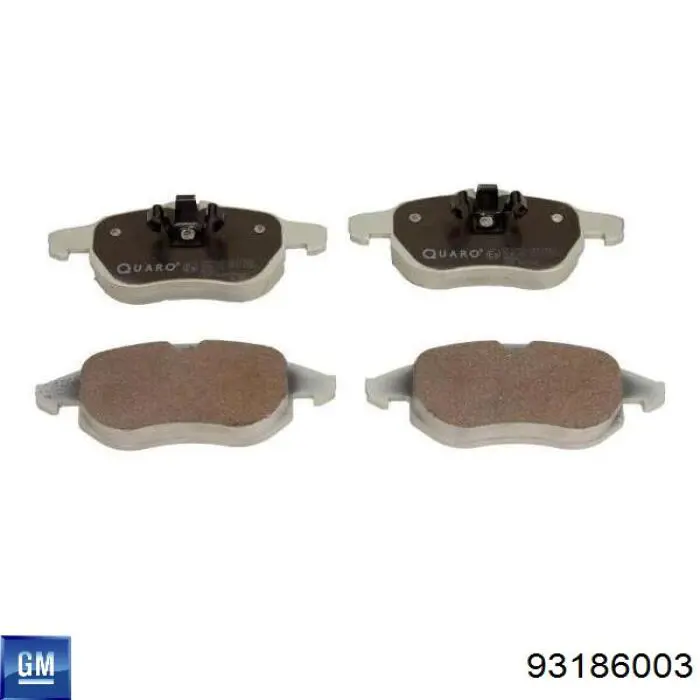 Колодки General Motors 93186003 цена, от 18.17 USD