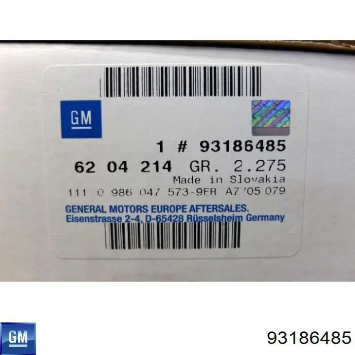Купить 93186485 General Motors Генератор