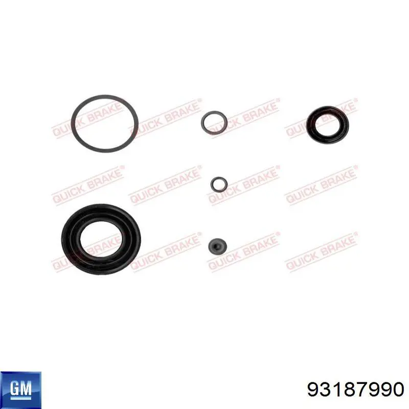 93187990 General Motors kit de reparação de suporte do freio traseiro