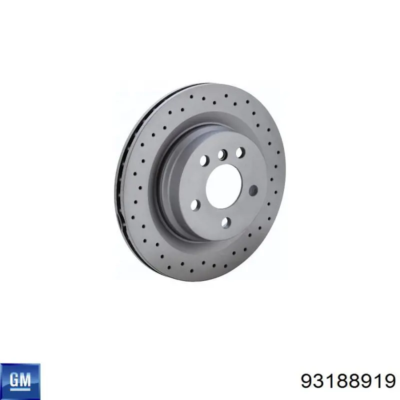Передние тормозные диски 93188919 General Motors