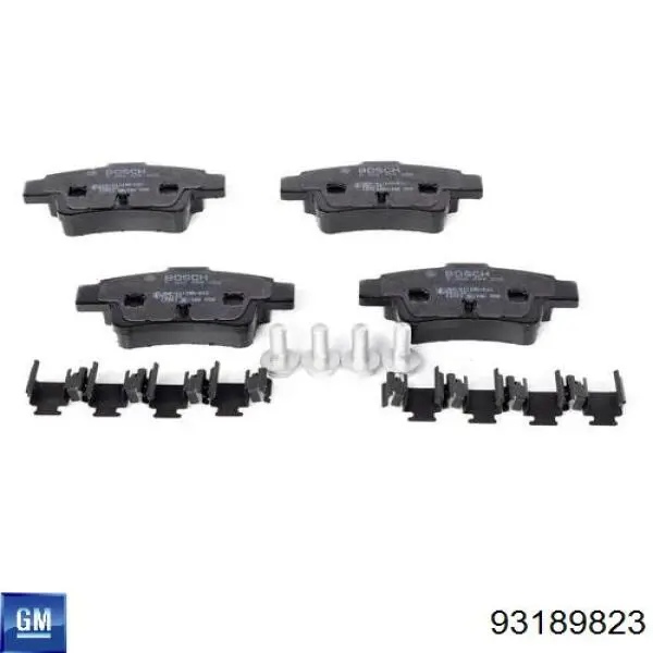 93189823 General Motors Колодки тормозные дисковые комплект