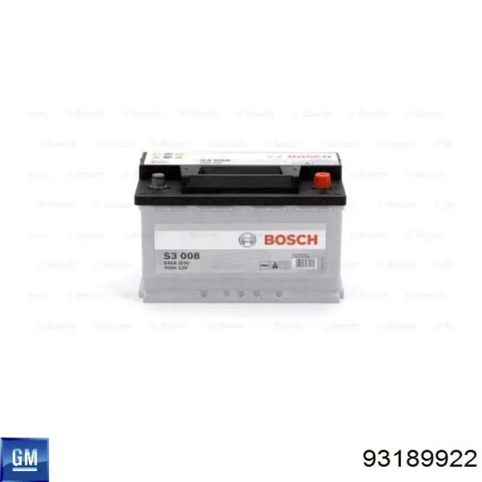 Купить 93189922 General Motors Батарея аккумуляторная