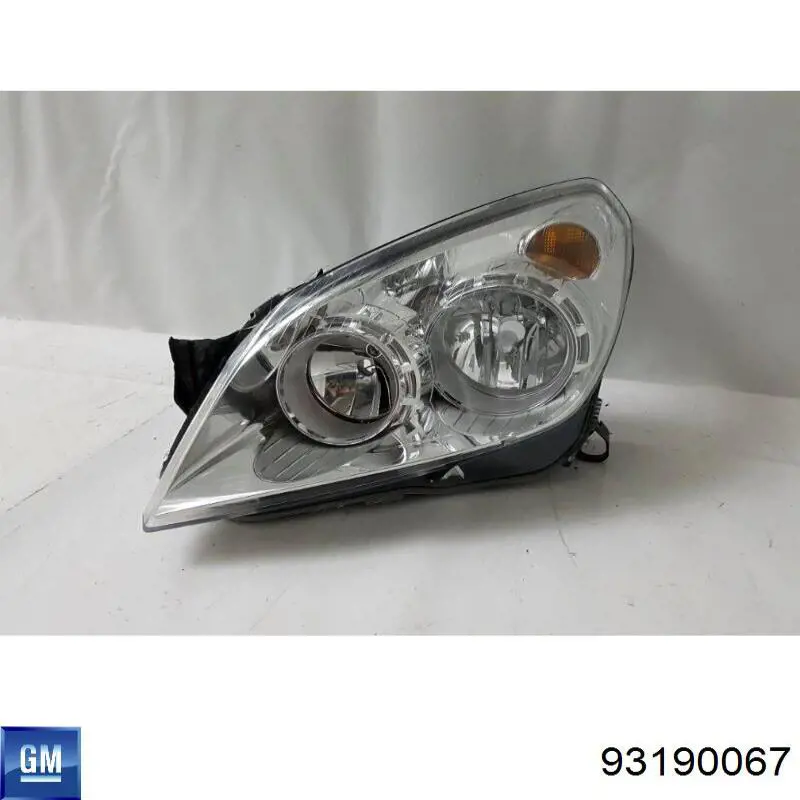 Левая фара 93190067 General Motors