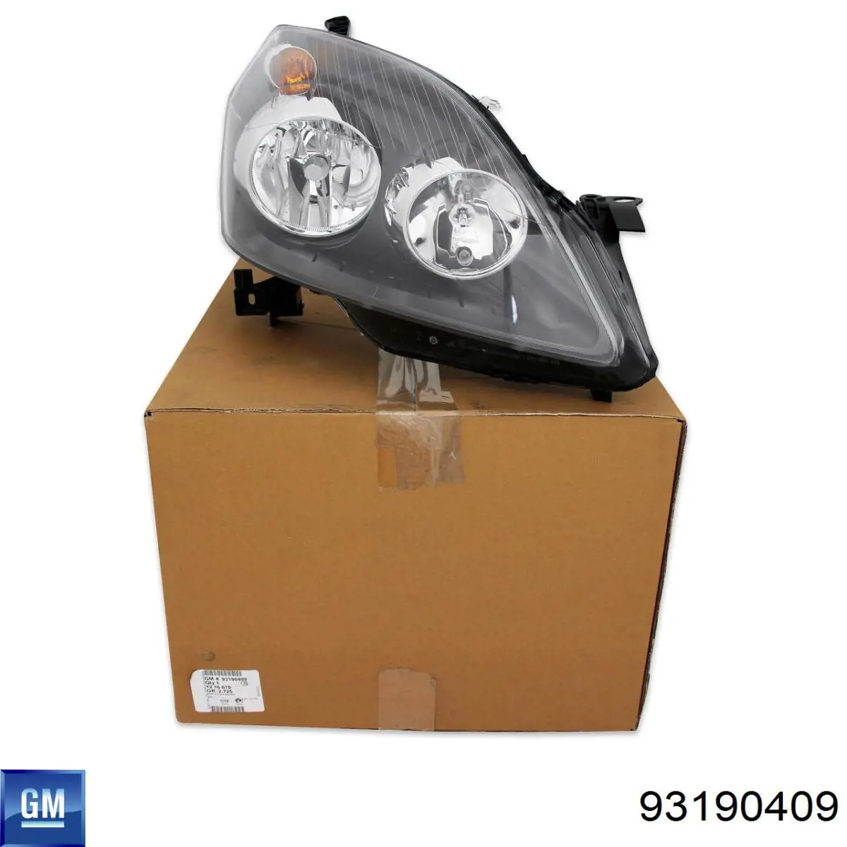 Правая фара 93190409 General Motors