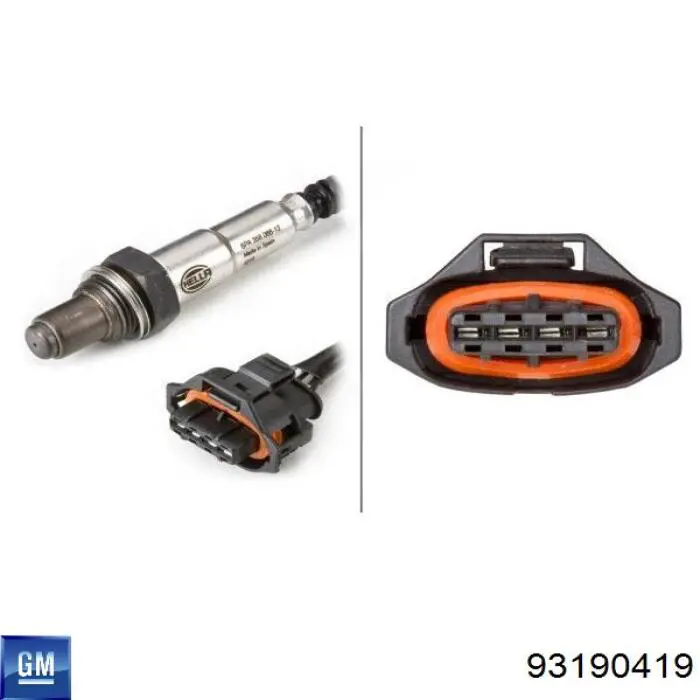 Лямбдазонд, датчик кислорода до катализатора General Motors 93190419 цена, от 68.15 USD