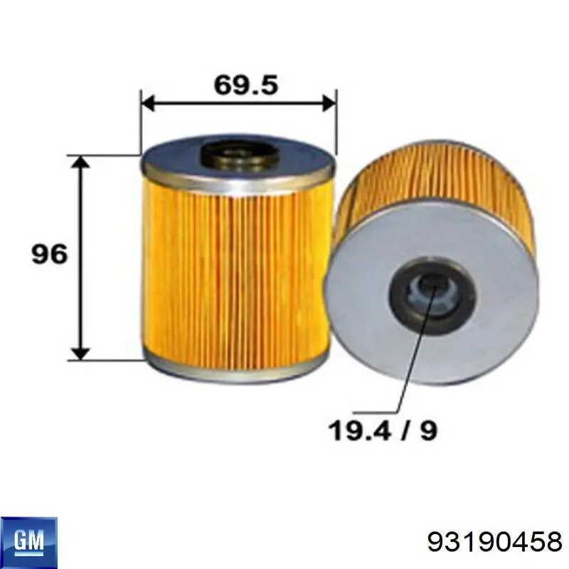 Купить 93190458 General Motors Фильтр-отстойник топлива грубой очистки