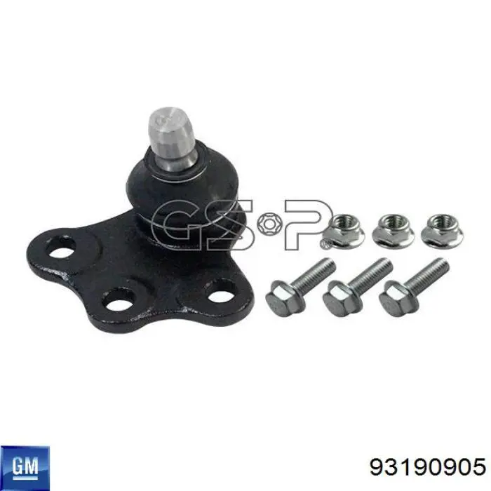 Нижняя левая шаровая опора General Motors 93190905 цена, от 12.49 USD